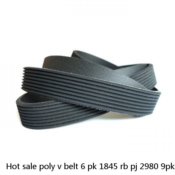 Hot sale poly v belt 6 pk 1845 rb pj 2980 9pk1275 vanbelt 6pje 1184 vanbelt 210j 4jb1 fan belt for isuzu #1 small image