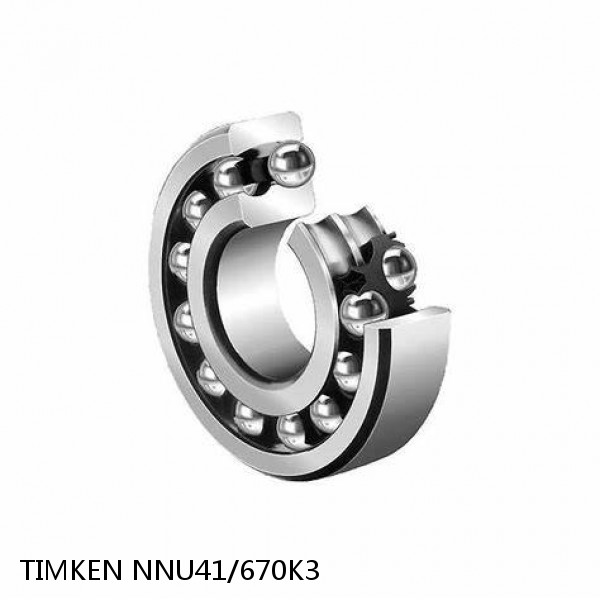 NNU41/670K3 TIMKEN Double row cylindrical roller bearings #1 small image