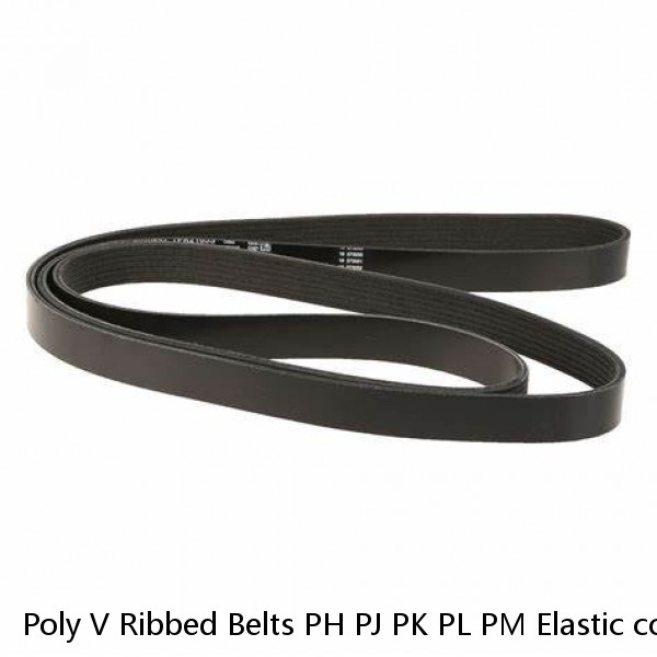 Poly V Ribbed Belts PH PJ PK PL PM Elastic core type poly v belt #1 image
