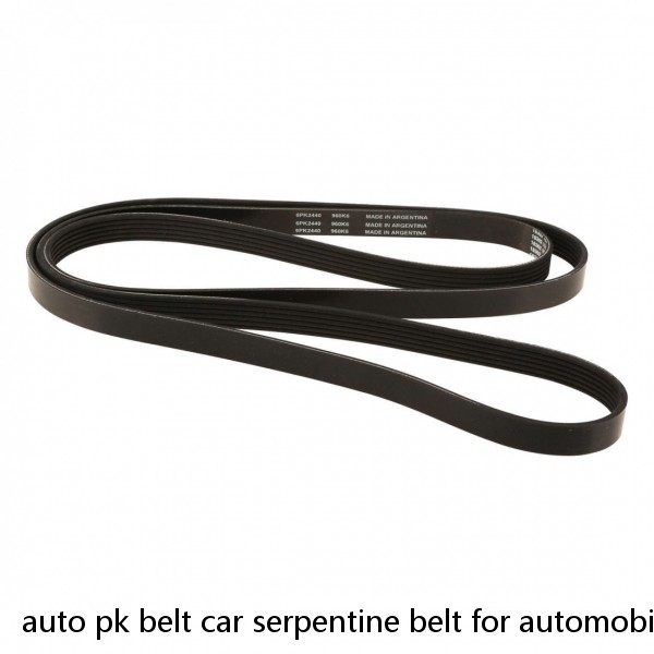 auto pk belt car serpentine belt for automobile compressor strap poly v ribbed automobile pk belt #1 image